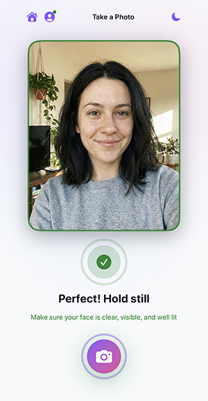 Guided camera flow in Selfee