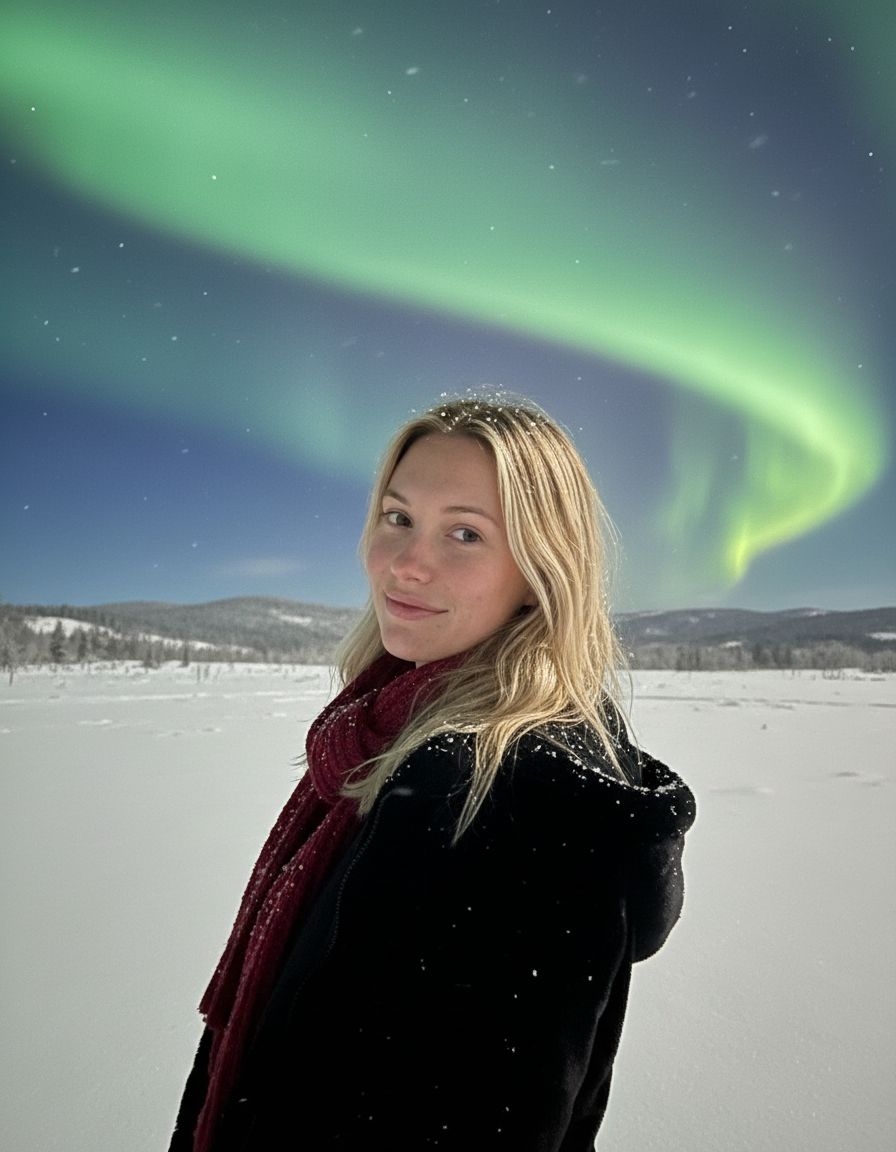 Aurora portrait example created with Selfee