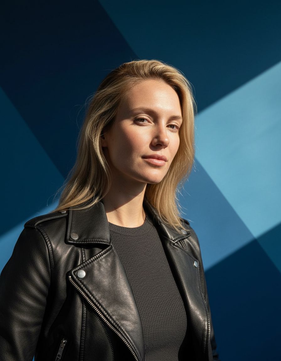 Editorial portrait example created with Selfee